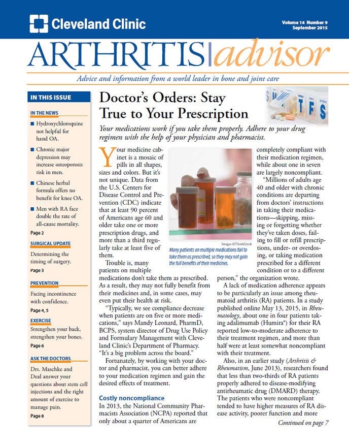 Download The Full Issue PDF Arthritis Advisor