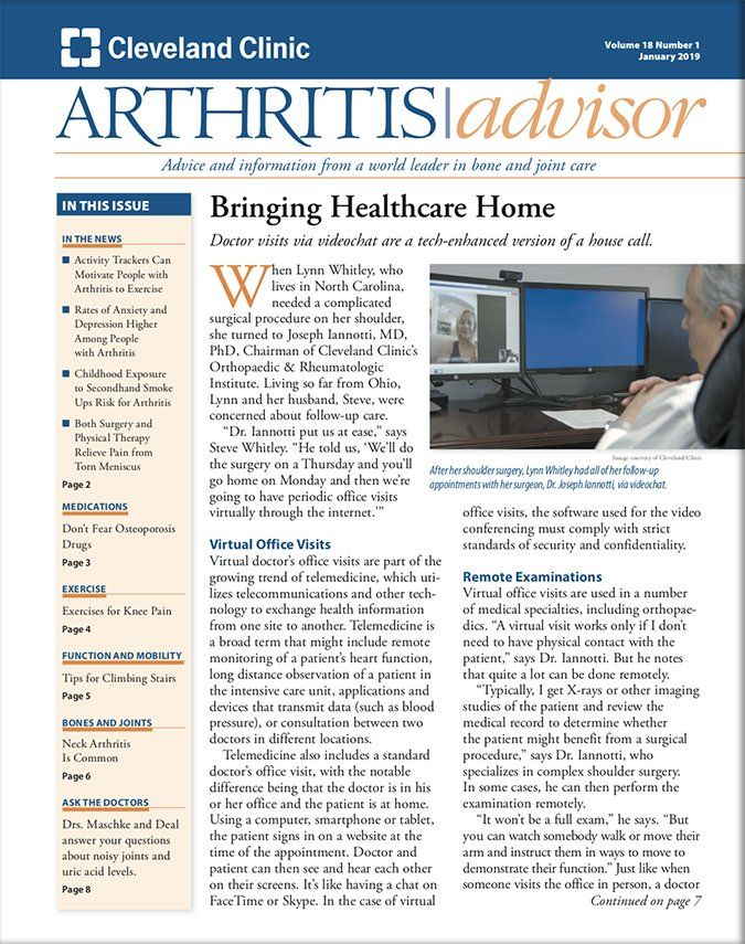 Download The Full January 2019 Issue PDF - Arthritis Advisor