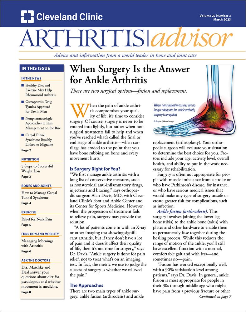 Download The Full March 2023 Issue PDF - Arthritis Advisor